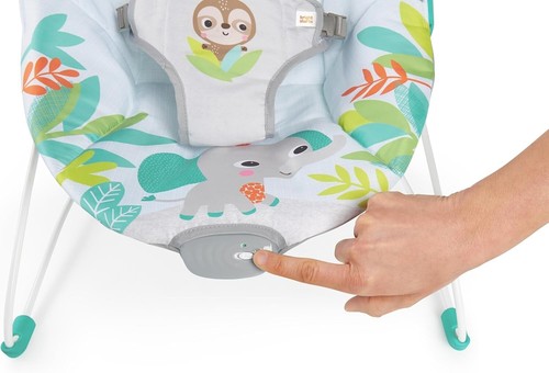 Lightweight Baby Bouncer with Jungle Vibes – Soothing for Infants Up to 20 lbs - Picture 10 of 12