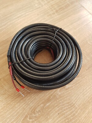 10m Abgeschirmtes Datenkabel RVVP, 2x0,5mm2, 300/300V, 2-adriges Kabel