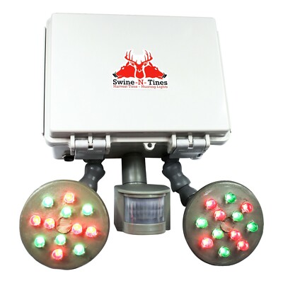 Harvest Time FEEDER LIGHT! Solar, Motion Activated, AmberGlow Hog Light - HUNTER