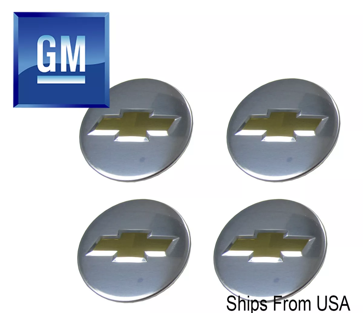 New Factory OEM Chrome Chevy Center Caps 2 1/4