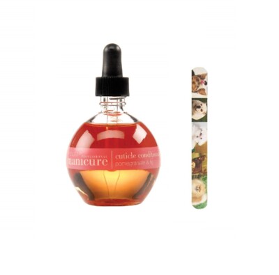 Cuccio Cuticle Revitalizing  Oil Pomegranate Fig 2.5 oz +  FREE Nail file 