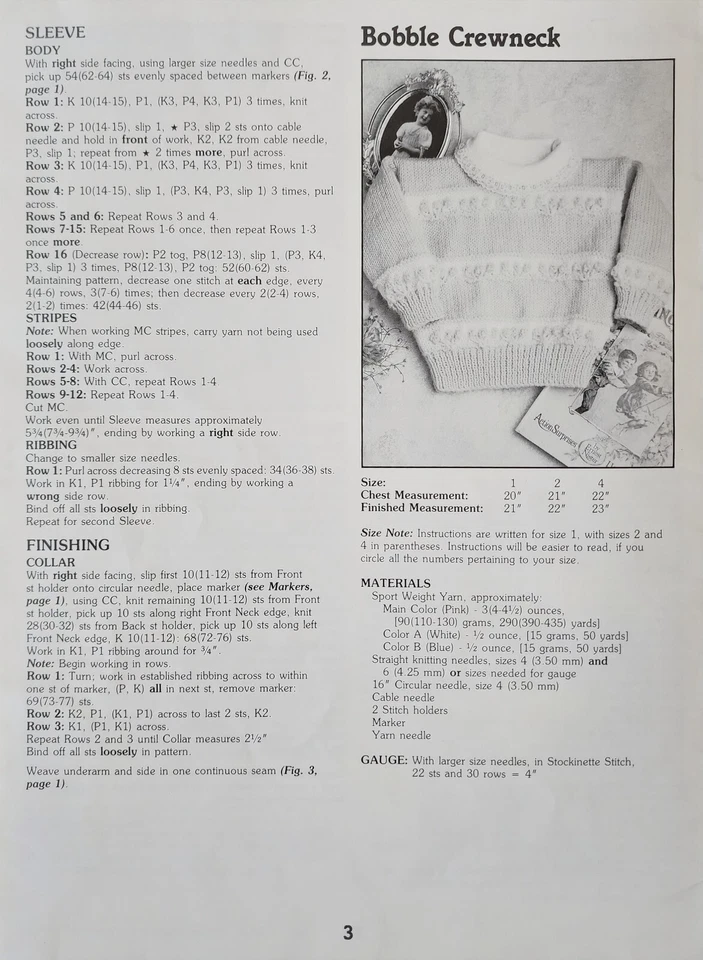 Adorable Babies #3 Knitting Patterns Baby Outfits - Image 2 of 3