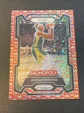 Jordan Horston 2024 WNBA Prizm Monopoly Red Money Shimmer #'d /100 -Storm