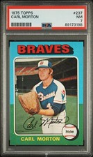 1975 Topps #237 Carl Morton - PSA 7