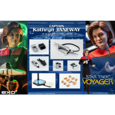 Star Trek 1/6 Captain Kathryn Janeway Star Fleet Voyager  NEW EXO-6 IN STOCK