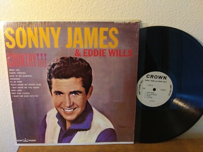 Sonny James & Eddie Wills Country Style LP Excellent in shrink, Crown CST 325  I