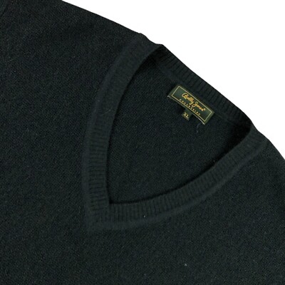 VTG Bobby Jones Men's 100% Wool V-Neck Pullover Sweater Dark Green   XL