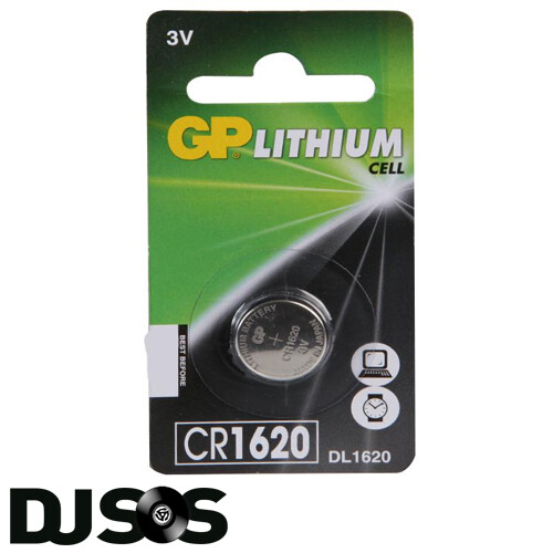 GP CR1620 BUTTON COIN CELL LITHIUM BATTERY DL1620 ECR1620