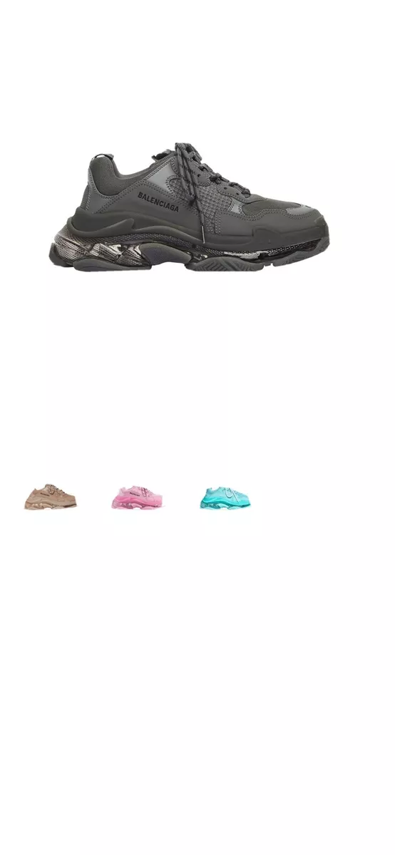 Balenciaga Triple S Clear Sole Sneakers - Pink