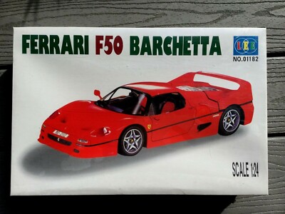 LEE MODELS 1/24 FERRARI F50 BARCHETTA SPORTS CAR PLASTIC MODEL KIT # 01182 F/S