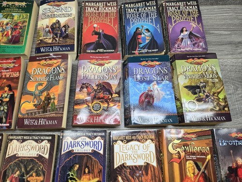 Lot Of 22 Vintage Dragon Lance Novel Collection Paperback Books - Foto 5 di 15