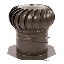 12 in. Turbina eólica de doble rodamiento galvanizada con refuerzo interno de madera desgastada