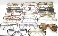SET of 17 VINTAGE AVIATOR EYEGLASSES FRAMES plastic eyewear bulk lot TV6 S54