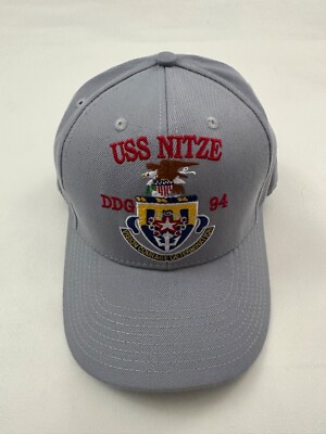 The Corps USS Nitze DDG 94 STT Light Gray Baseball Cap Hat One Size