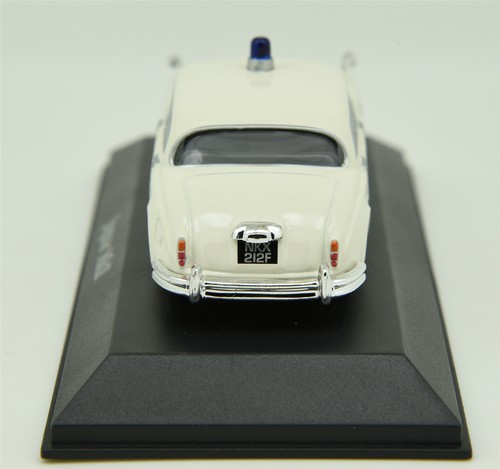 ATLAS 1:43 Jaguar MK2 Metal Blanco Coche de la Policía Británica Modelo Diecast Juguete - Imagen 5 de 8