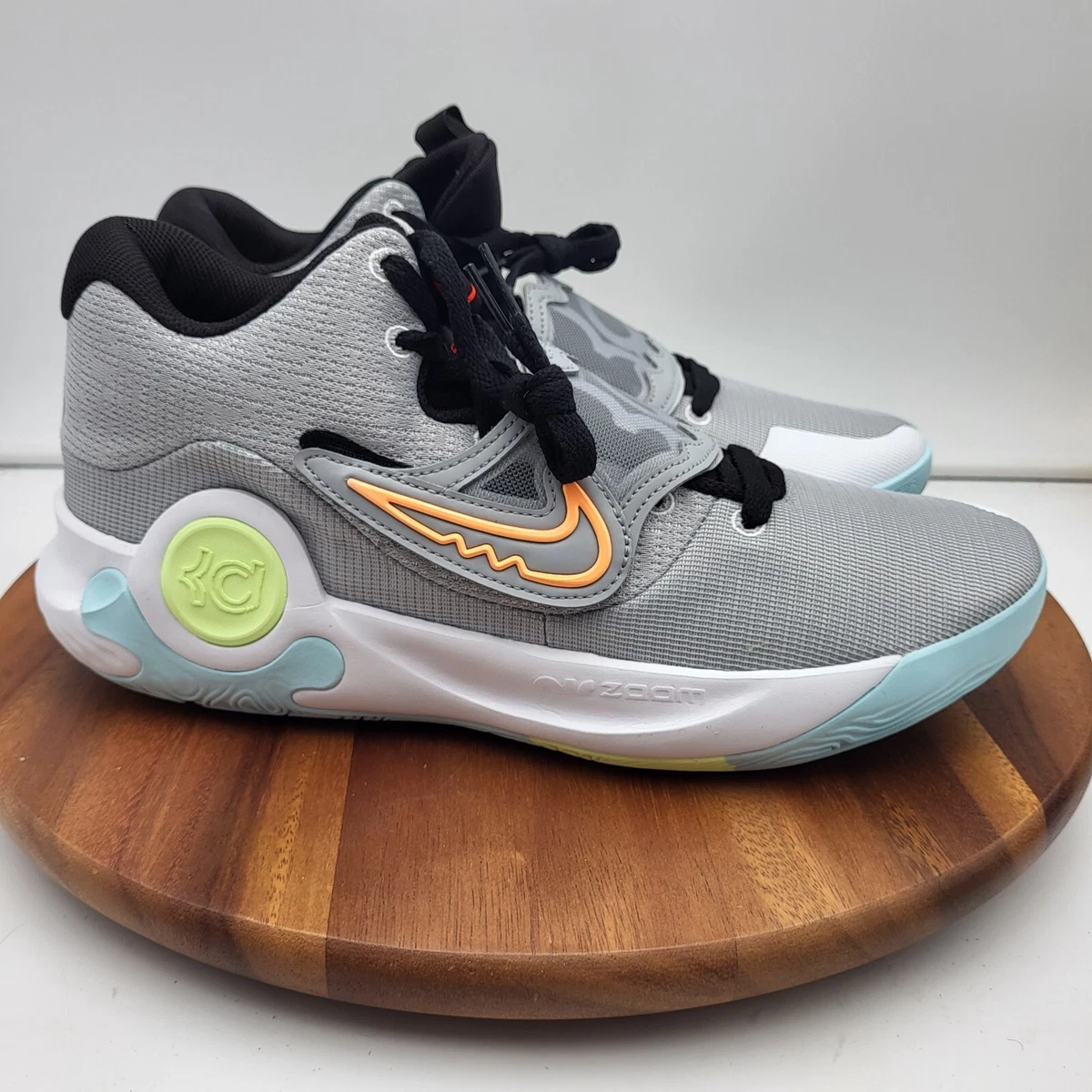 Nike KD Trey 5 X Basketball Shoes Mens 12 Grey White Orange Black DD9538 009
