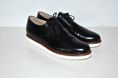 TOD´s   Schnürer Halbschuhe in Schwarz Leder Gr. 39,5 - inkl. Staubbeutel