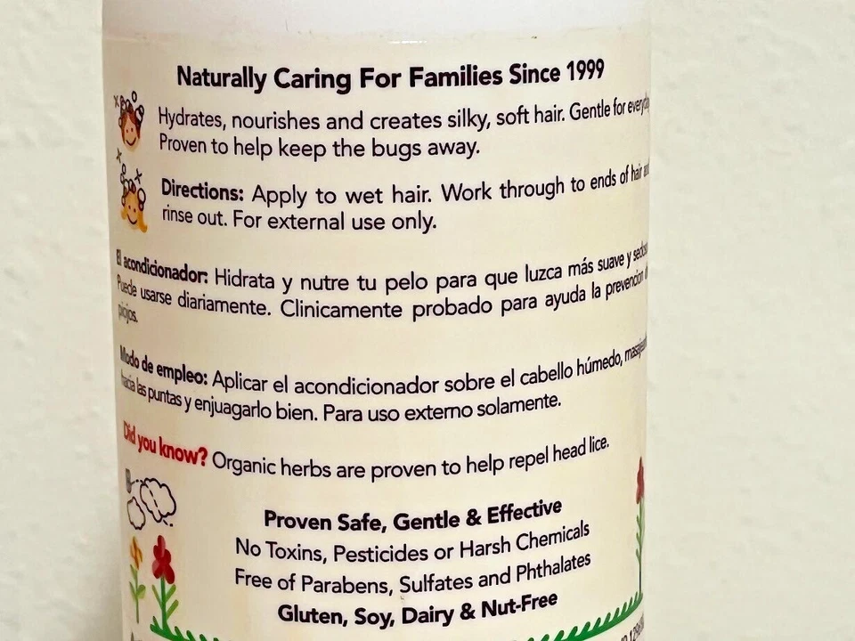 Acondicionador repelente de romero de Fairy Tales para niños - 32 oz nutre y protege Foto 4 de 4