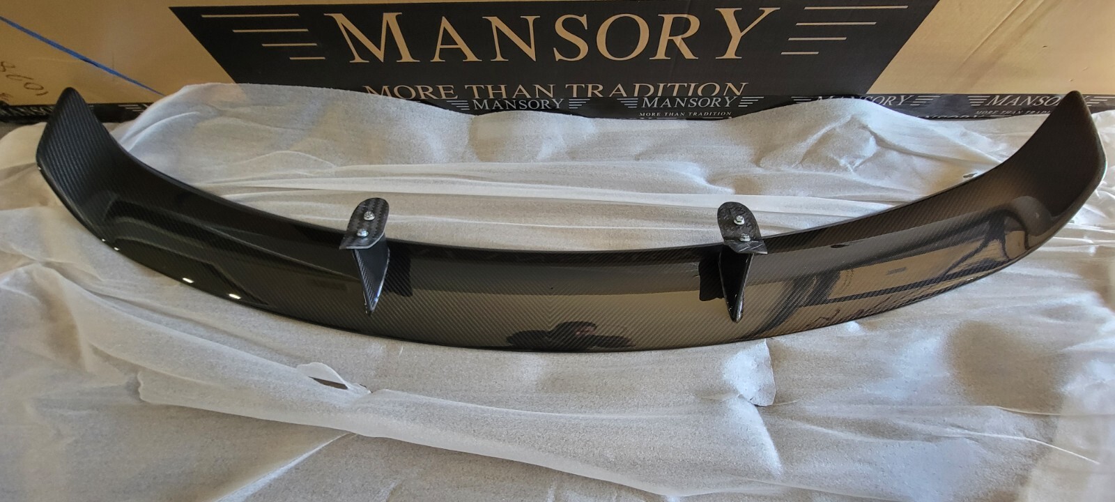 BENTLEY GT3 MANSORY CARBON FIBER REAR WING GENUINE OEM MANSORY 3W8807433M