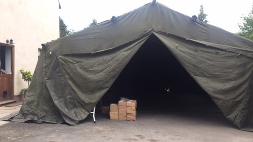 Large 24 x 18 Frame Tent Ex British Army -dry stored in good condition - Picture 2 of 17