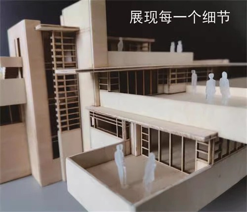 1/75 1/100 Villa 3D Wooden DIY Building Model Kits Assembly Kits Set Gifts - Picture 7 of 20