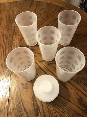 LEGO Store PAB Pick A Brick Tall Cups w/Lids Stackable Storage Containers Lot x5