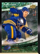 2022-23 Upper Deck Ice Brandon Biro Premiers GREEN 327/599 Buffalo Sabres #205