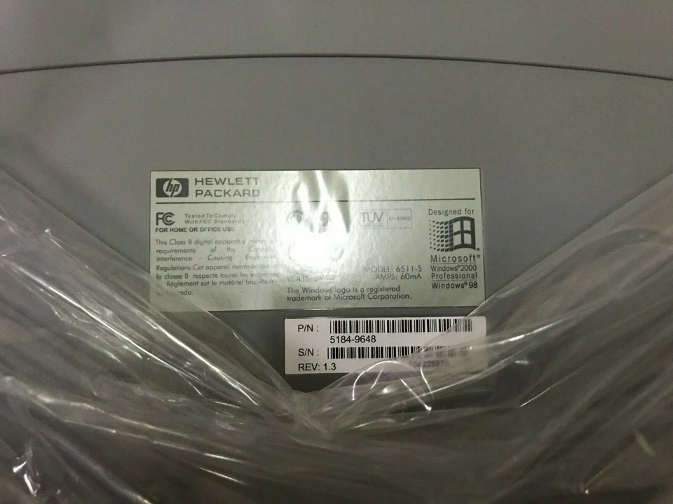 RARE BRAND NEW HP CLICKY 5184-9648 126 KEYS MULTIMEDIA INTERNET PS2 KEYBOARD DSW - Image 3 of 4