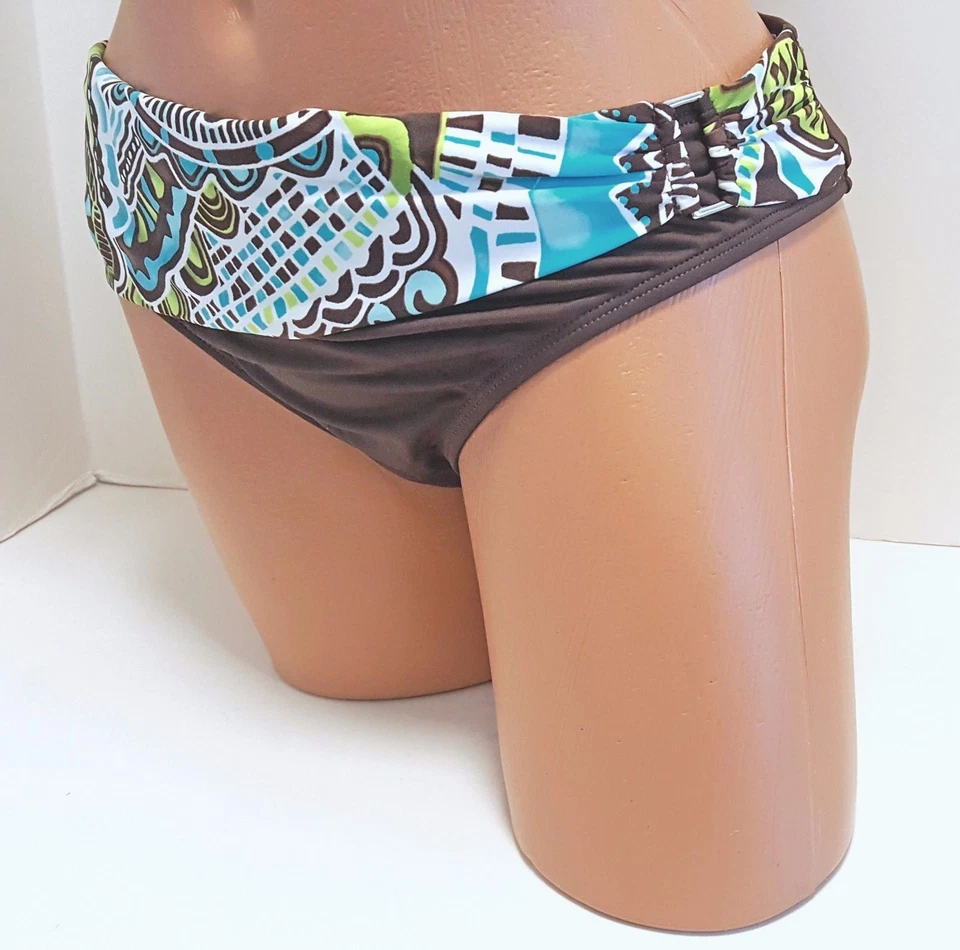 2 Bamboo NEW Brown Women's Size S Small 4 6 Swimsuit Bikini Bottom $49 3024 - Image 2 of 3