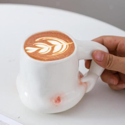 Keramik Kaffeebecher Heiß- oder Kaltgetränke Milchbecher für Hochzeit Küche Büro