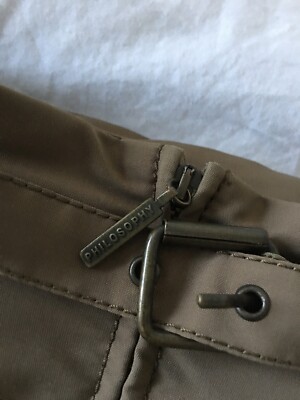 PHILOSOPHY DI ALBERTA FERRETTI HIDDEN HOOD CINCH WAIST JACKET SZ 6