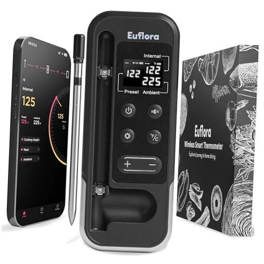 Wireless Meat Thermometer with Digital Meat Probe, 800FT Bluetooth Meat