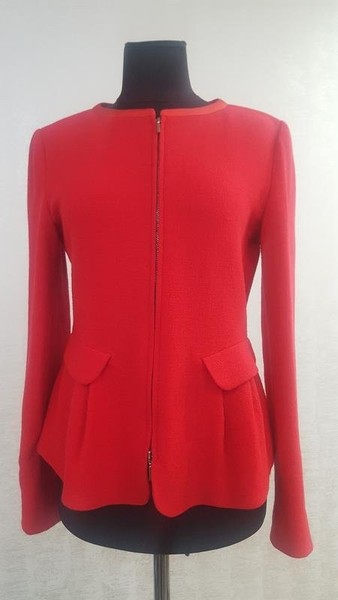 Women Emporio Armani Jacket Red Textile 36