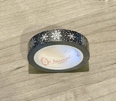 New Bloomsical Christmas Winter Snowflakes Washi Tape 15 mm roll