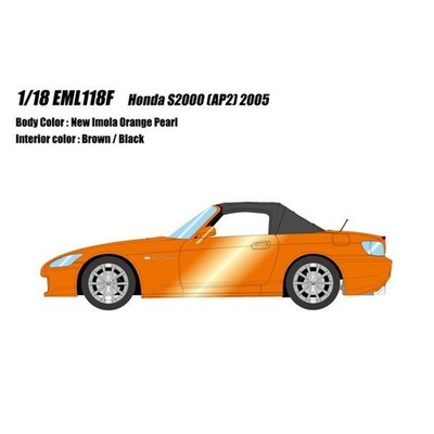 Make Up EIDOLON EML118F 1/18 Honda S2000 AP2 2005 New Imola Orange Pearl