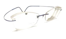 Silhouette 5515 CW 6040 Titanium Blue Rimless Eyeglasses Frames 140 Austria