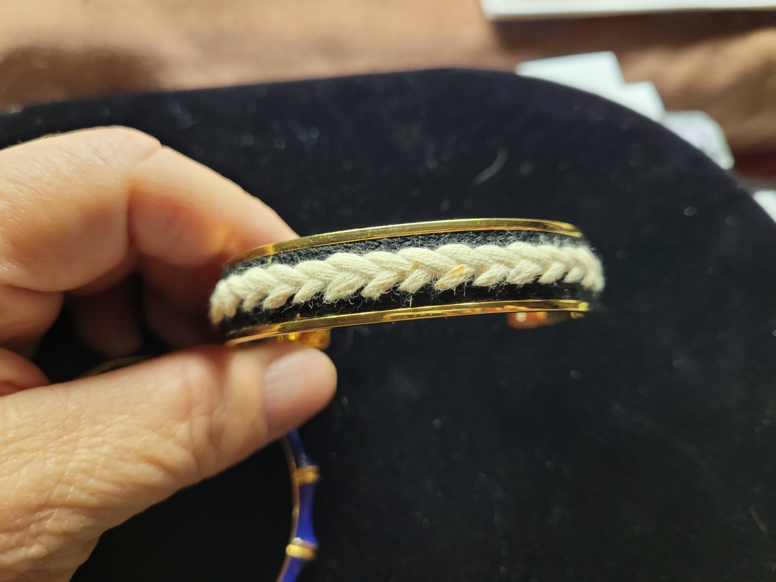 2 Signed Stella & Dot Bangle Bracelets - image 3