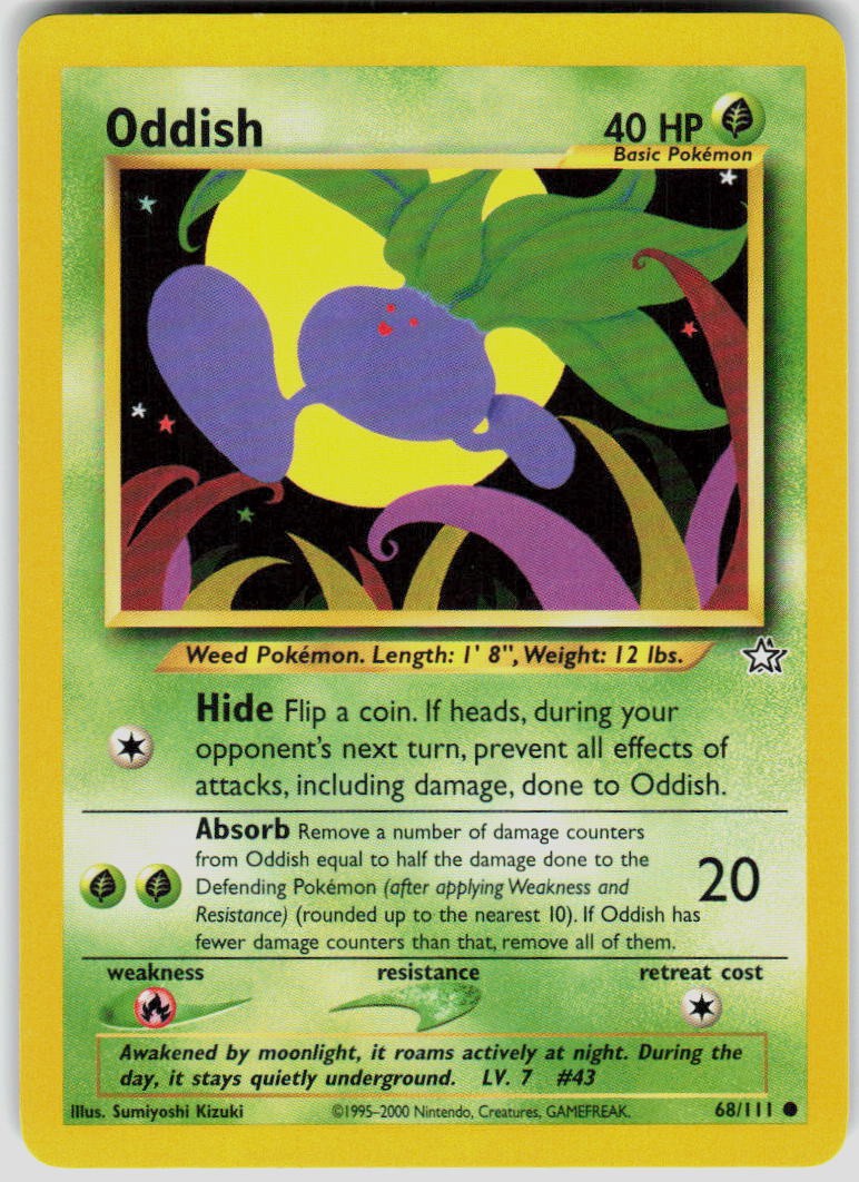 Oddish 068/111 Neo Genesis Pokemon TCG