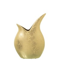 Tischvase Aus Keramik In Gold, 10 X 26 X 35 Cm