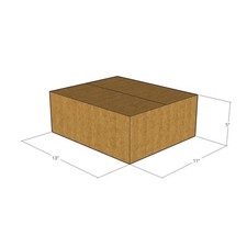 75 13x11x5 Kraft Brown Corrugated Shipping Boxes 32 ECT Single-Wall New