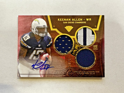 Keenan Allen 2013 Triple Threads Triple Patch RPA  #14/15  Auto RC NM or better