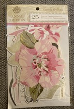 New ANNA GRIFFIN 25 Die-Cut Embellishments 2012 Camilla Collection