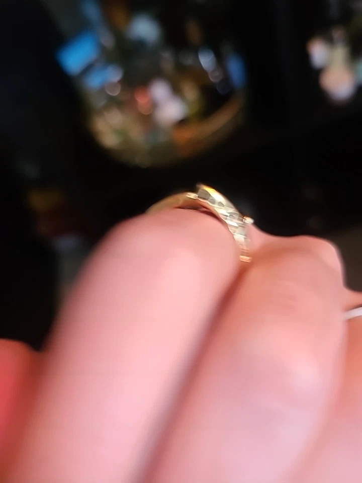 Anillo bypass de ónix negro natural enchapado en oro amarillo de 18 quilates en forma de marquesa talla 8 Foto 4 de 4