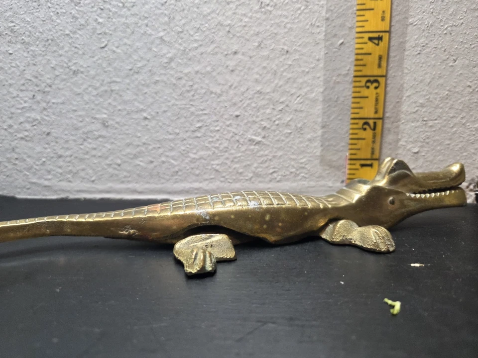 "Bonito sujetador vintage MCM CENTURY MODERNO CASCANUECES METAL COCODRILO 10""" Foto 3 de 4