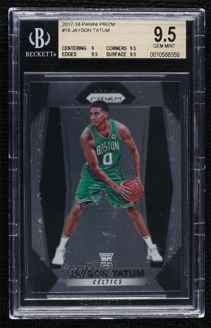 2017-18 Panini Prizm Jayson Tatum #16 BGS 9.5 GEM MINT Rookie RC 0c7i