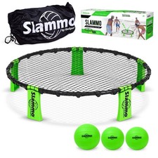 GoSports Slammo Roundnet Game Set w/ 3 Balls  Bag for Lawn Beach Tailgating