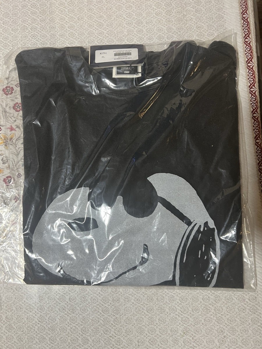 Kith for Peanuts Joe Cool Vintage Tee Black T-Shirt Men's Kith for Peanuts Joe Cool Vintage Tee Black T-Shirt Men's