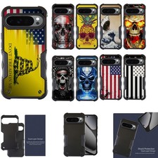 For Pixel 10 / Pixel 10 Pro DUAL TACTICAL Hybrid Two Piece Case Black Case