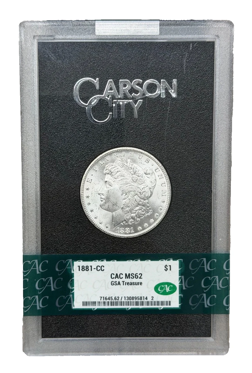 Carson City Grade MS 62 1881 Year Morgan US Dollars (1878-1921