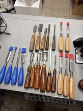 Vintage Wood Carving Chisels Gouges Mixed Lot Woodworking Tools Carver Set Of 20